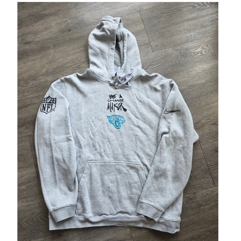 Nike Jacksonville Jaguars Hoodie Men XXL Gray NFL Inspire Change Player Issued
